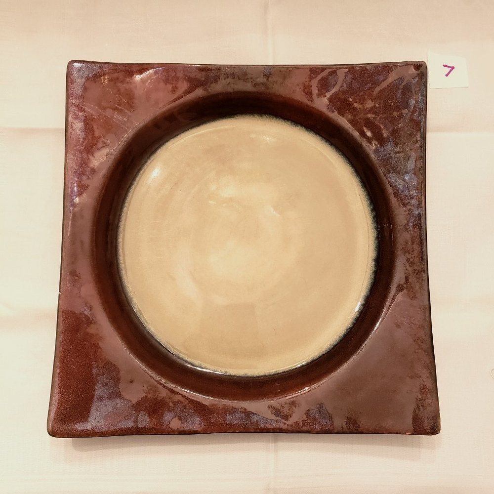 Mikasa Solstice Ruby Red Stoneware Dinner Plate Very Good Preowned 7